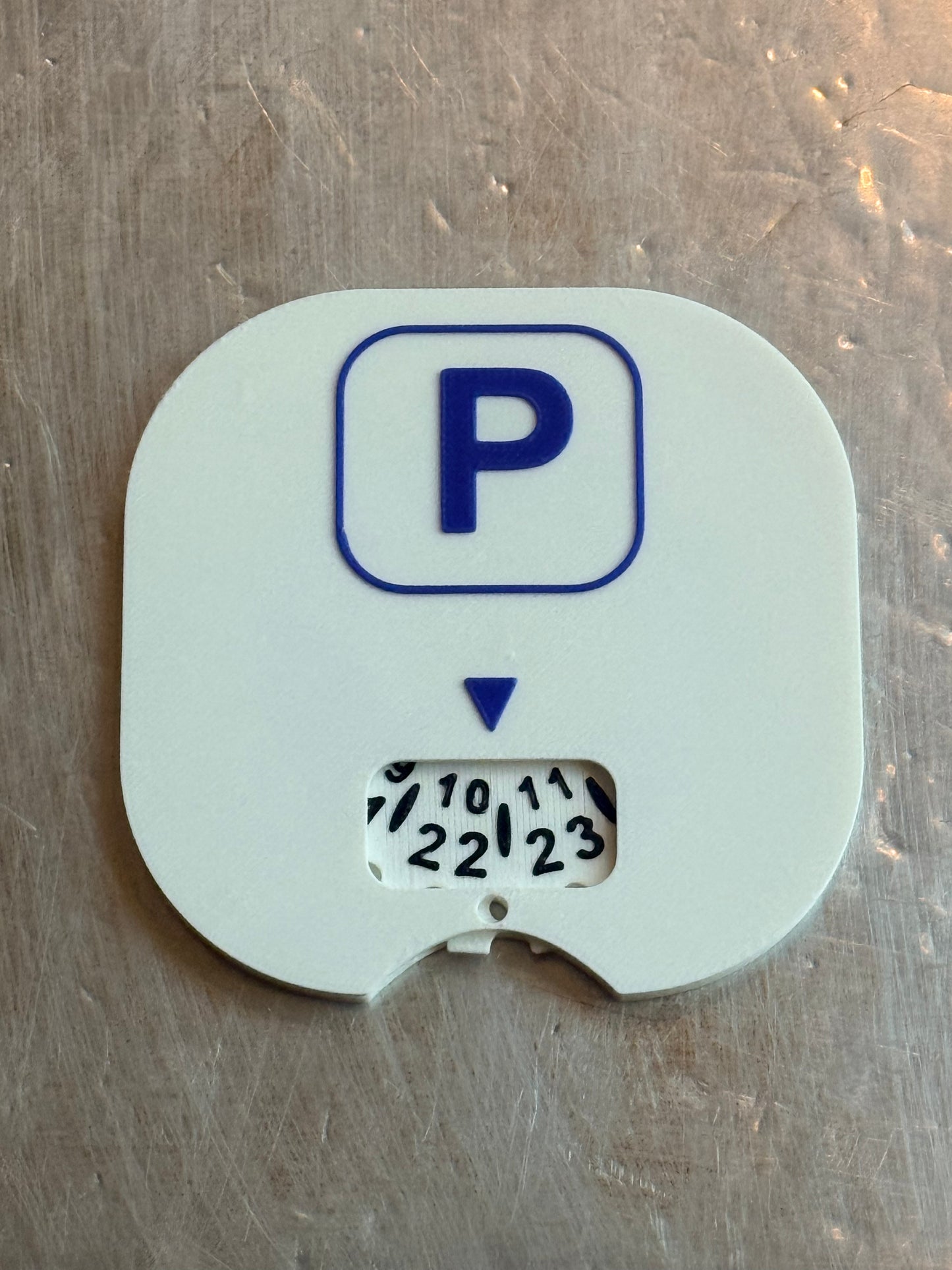 P-skiva för MC 24h ur.