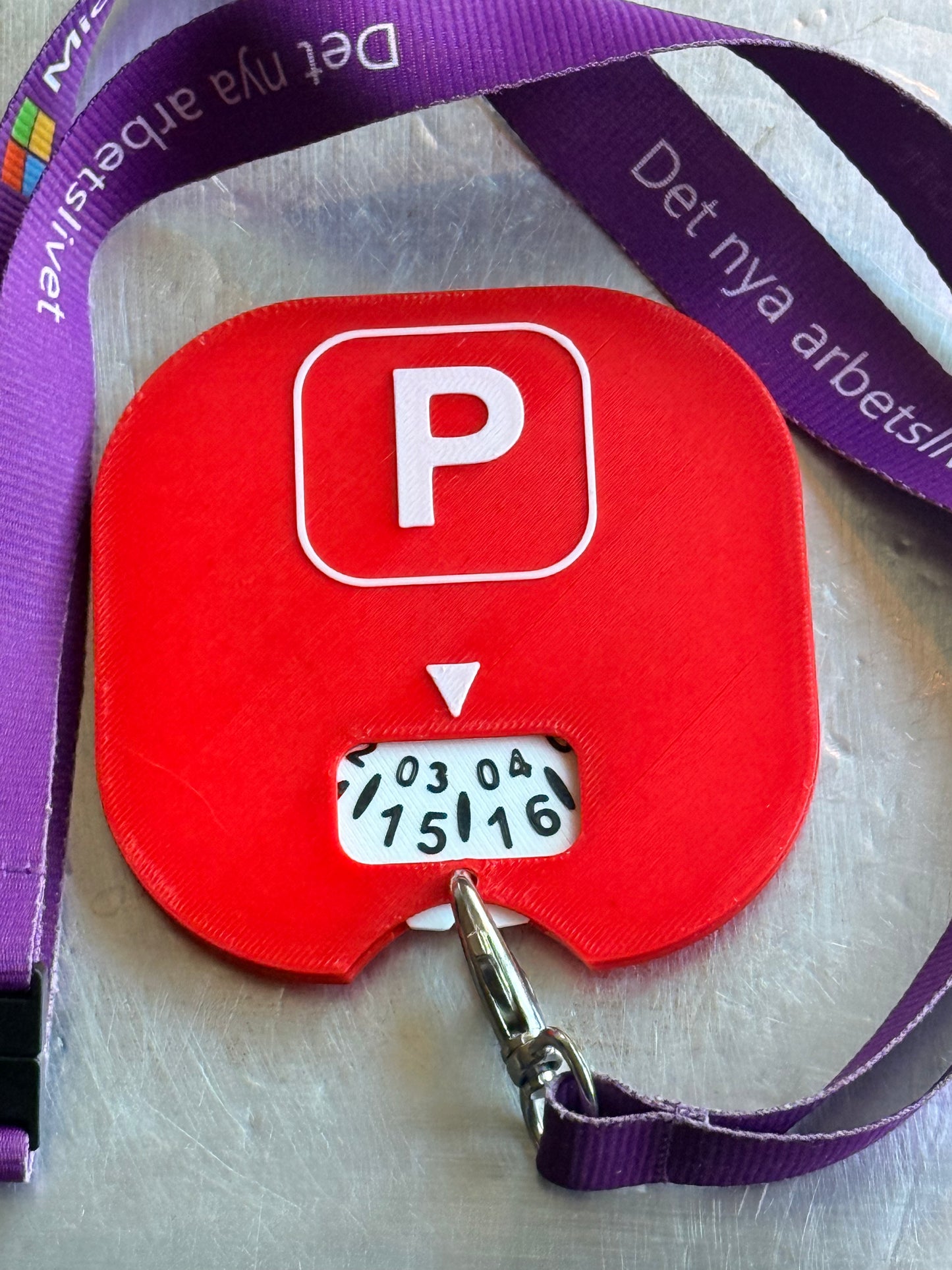 P-skiva för MC 24h ur.