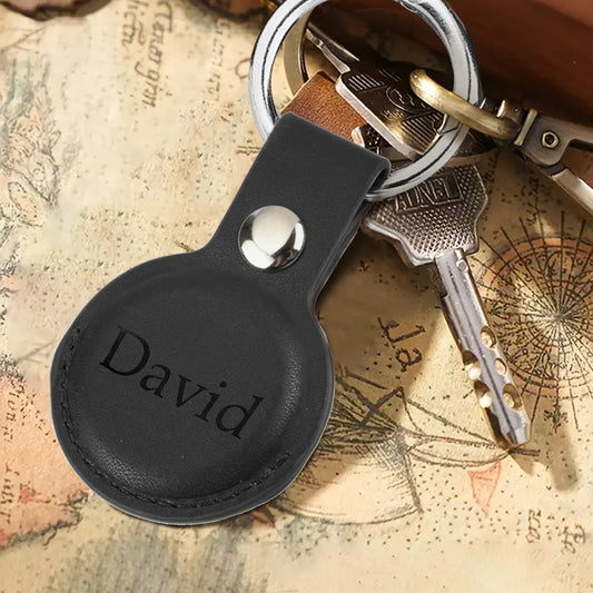 Nyckelring för Apple Airtags-hållare - Egen text